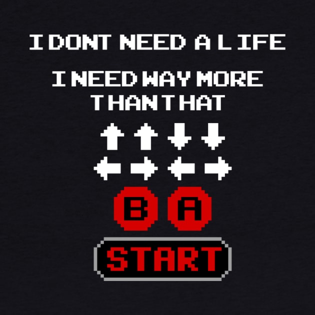 Konami Code - I Don't Need a Life by Cool_and_Creepy